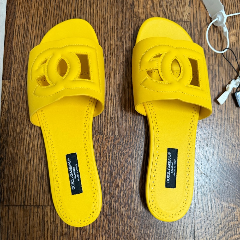 Dolce & Gabbana Bright Yellow Sandals